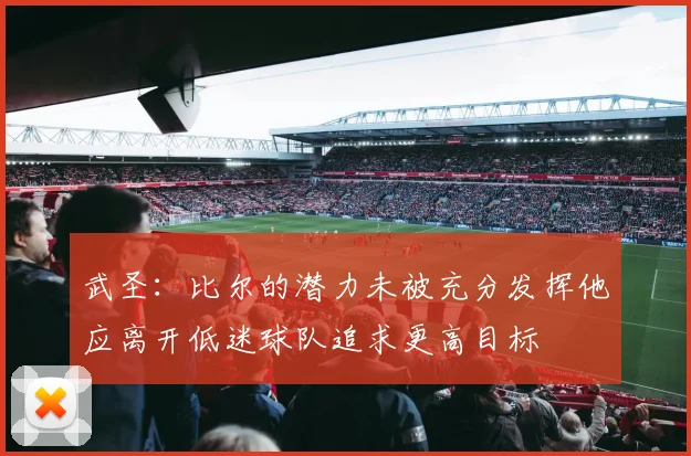 武圣：比尔的潜力未被充分发挥他应离开低迷球队追求更高目标
